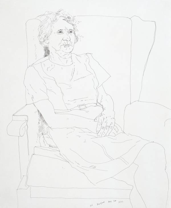 David Hockney - Portrait of the Artist’s Mother, Mrs Laura Hockney, Bradford