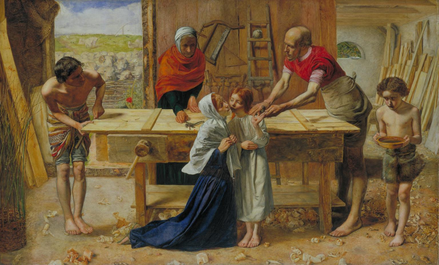 Sir John Everett Millais - Christ in the House of His Parents (‘The Carpenter’s Shop’)