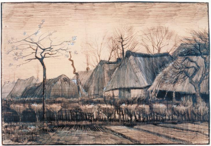 Vincent van Gogh - Thatched Roofs